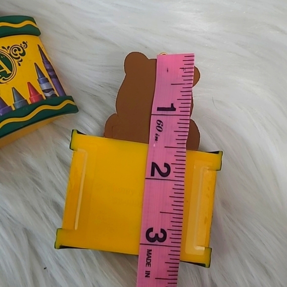 Vintage 90s Crayola Crayons Teddy Bear Teacher Collectible Christmas Ornaments - Picture 12 of 13